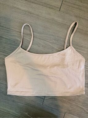 W Spaghetti Strap Crop Tank Top